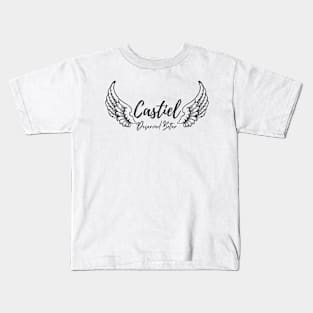 Castiel deserved better with transparent wings Kids T-Shirt